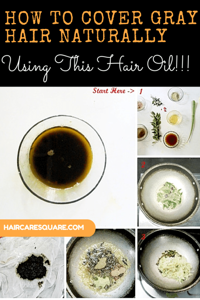 How to cover Gray Hair Naturally By Using This Hair Oil !!!